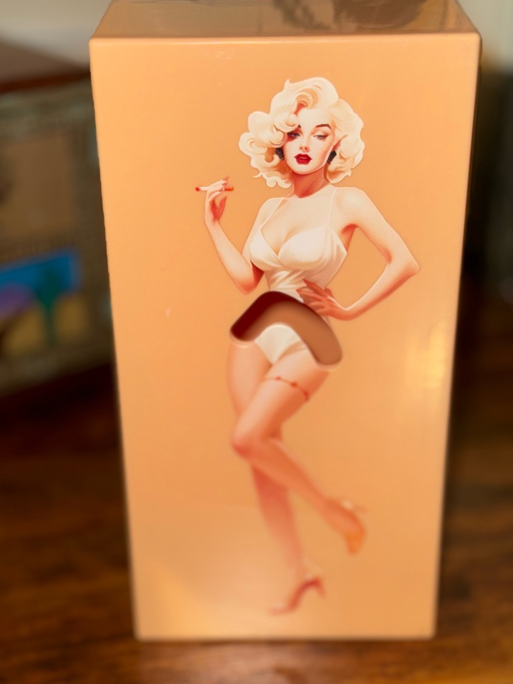 Pop Art Marilyn Monroe Tissue Box w/ Adjustable inner Tissue Box Size Lever